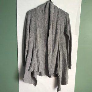 cozy comfortable flowy grey long cardigan